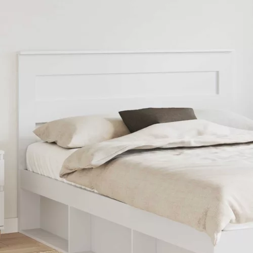 vidaXL Fejtámla fejtámlával Fehér 160 cm Faanyag