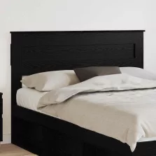vidaXL Fejtámla fejtámlával Fekete tölgy 160 cm Faanyag
