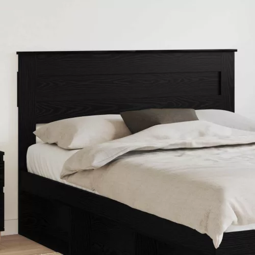 vidaXL Fejtámla fejtámlával Fekete tölgy 160 cm Faanyag