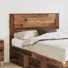 vidaXL Fejtámla fejtámlával Öreg fa 120 cm Faanyag
