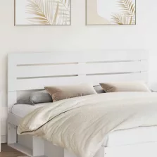 vidaXL Fejtámla fejtámlával Fehér 180 cm Faanyag