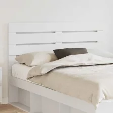 vidaXL Fejtámla fejtámlával Fehér 150 cm Faanyag