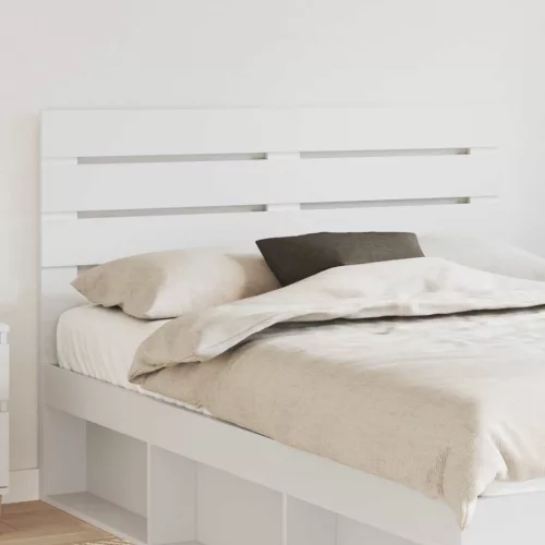 vidaXL Fejtámla fejtámlával Fehér 150 cm Faanyag