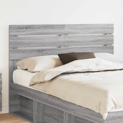 vidaXL Fejtámla fejtámlával Szürke Sonoma 150 cm Faanyag