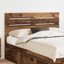 vidaXL Fejtámla fejtámlával Öreg fa 150 cm Faanyag