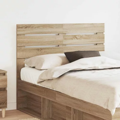 vidaXL Fejtámla fejtámlával Sonoma tölgy 135 cm Faanyag