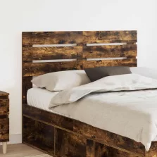   vidaXL Fejtámla fejtámlával Füstölt tölgy 135 cm Faanyag