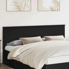 vidaXL Fejtámla fejtámlával Fekete tölgy 200 cm Faanyag