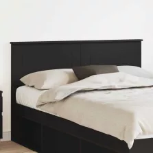 vidaXL Fejtámla fejtámlával Fekete tölgy 160 cm Faanyag