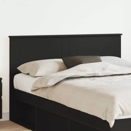 vidaXL Fejtámla fejtámlával Fekete tölgy 160 cm Faanyag