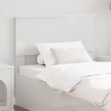 vidaXL Fejtámla fejtámlával Fényes Fehér 100 cm Faanyag