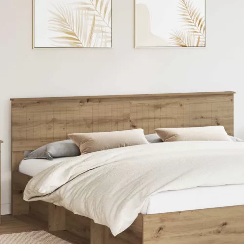 vidaXL Fejtámla fejtámlával Artisan tölgy 200 cm Faanyag