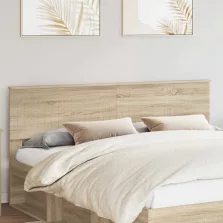 vidaXL Fejtámla fejtámlával Sonoma tölgy 180 cm Faanyag