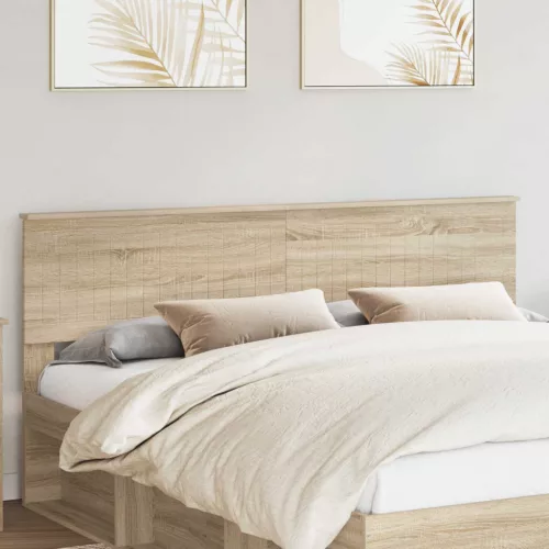 vidaXL Fejtámla fejtámlával Sonoma tölgy 180 cm Faanyag