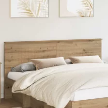 vidaXL Fejtámla fejtámlával Artisan tölgy 180 cm Faanyag