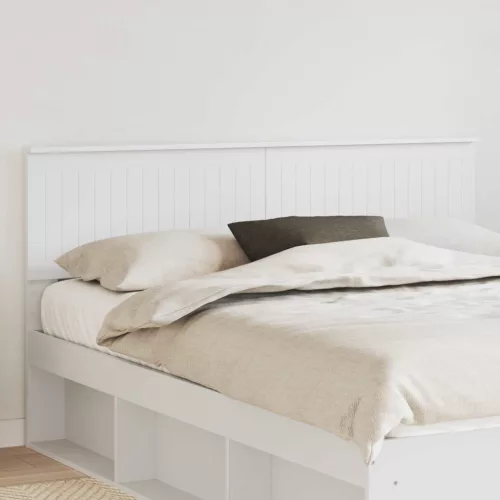 vidaXL Fejtámla fejtámlával Fehér 160 cm Faanyag