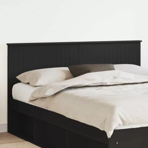 vidaXL Fejtámla fejtámlával Fekete tölgy 160 cm Faanyag