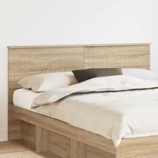 vidaXL Fejtámla fejtámlával Sonoma tölgy 160 cm Faanyag