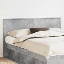 vidaXL Fejtámla fejtámlával Beton Szürke 160 cm Faanyag