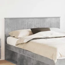 vidaXL Fejtámla fejtámlával Beton Szürke 140 cm Faanyag