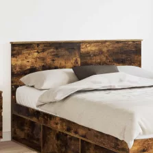   vidaXL Fejtámla fejtámlával Füstölt tölgy 140 cm Faanyag