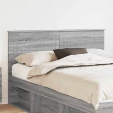 vidaXL Fejtámla fejtámlával Szürke Sonoma 140 cm Faanyag