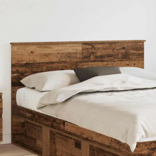 vidaXL Fejtámla fejtámlával Öreg fa 140 cm Faanyag