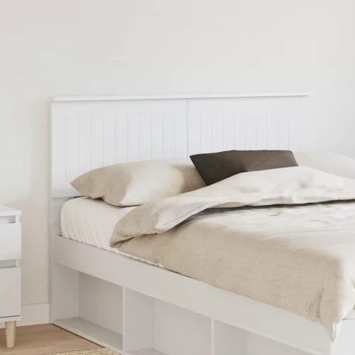 vidaXL Fejtámla fejtámlával Fehér 120 cm Faanyag