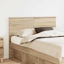 vidaXL Fejtámla fejtámlával Sonoma tölgy 120 cm Faanyag