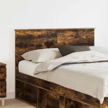   vidaXL Fejtámla fejtámlával Füstölt tölgy 120 cm Faanyag