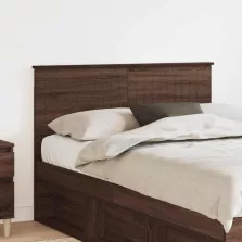vidaXL Fejtámla fejtámlával Barna Tölgy 120 cm Faanyag