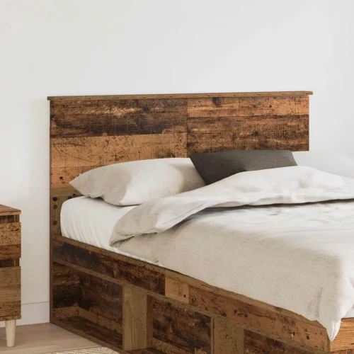 vidaXL Fejtámla fejtámlával Öreg fa 120 cm Faanyag