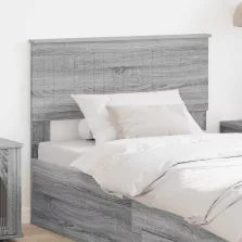 vidaXL Fejtámla fejtámlával Szürke Sonoma 100 cm Faanyag