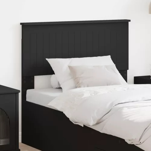 vidaXL Fejtámla fejtámlával Fekete tölgy 90 cm Faanyag