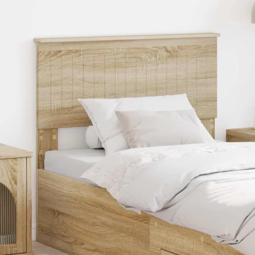 vidaXL Fejtámla fejtámlával Sonoma tölgy 90 cm Faanyag