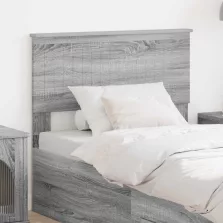 vidaXL Fejtámla fejtámlával Szürke Sonoma 90 cm Faanyag