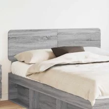 vidaXL Fejtámla fejtámlával Szürke Sonoma 150 cm Faanyag