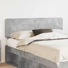 vidaXL Fejtámla fejtámlával Beton Szürke 140 cm Faanyag