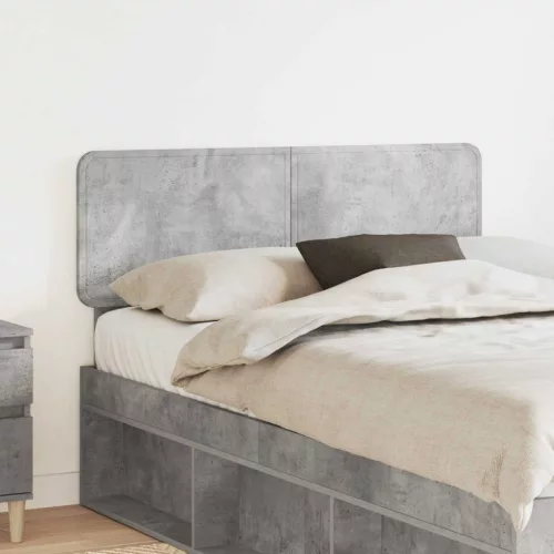 vidaXL Fejtámla fejtámlával Beton Szürke 135 cm Faanyag