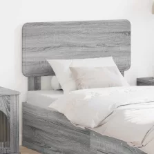 vidaXL Fejtámla fejtámlával Szürke Sonoma 90 cm Faanyag