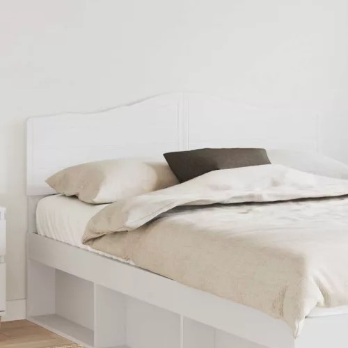 vidaXL Fejtámla fejtámlával Fehér 160 cm Faanyag