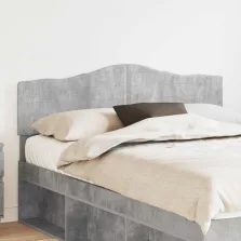 vidaXL Fejtámla fejtámlával Beton Szürke 160 cm Faanyag