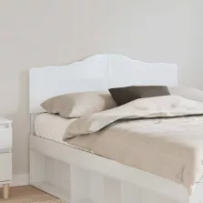 vidaXL Fejtámla fejtámlával Fényes Fehér 135 cm Faanyag
