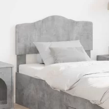 vidaXL Fejtámla fejtámlával Beton Szürke 100 cm Faanyag