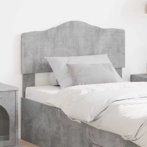 vidaXL Fejtámla fejtámlával Beton Szürke 100 cm Faanyag