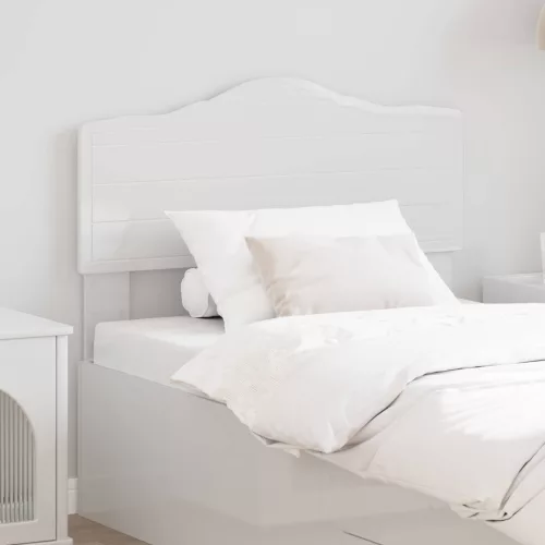 vidaXL Fejtámla fejtámlával Fényes Fehér 75 cm Faanyag
