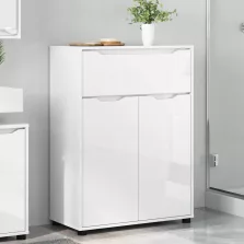   vidaXL Fürdőszoba Székény Magas Fényű Fehér 72,5 x 36,5 x 100 cm