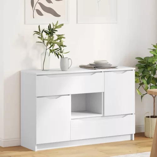 vidaXL Széf fiókkal Fehér 100 x 30 x 65,6 Faanyag