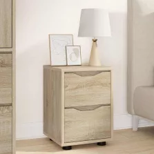   vidaXL Éjjeli asztal fiókkal Sonoma tölgy 30,5 x 30 x 43 cm Faanyag