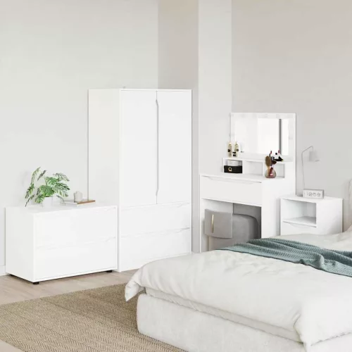 vidaXL Tárolószekrény Fehér 80 x 48 x 57 cm Faanyag